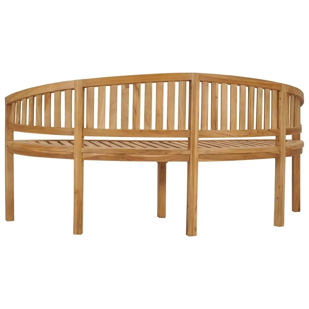 Banana Bench 180 cm Solid Teak Wood 310494