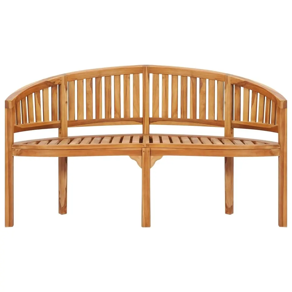 Banana Bench 151 cm Solid Teak Wood 48021