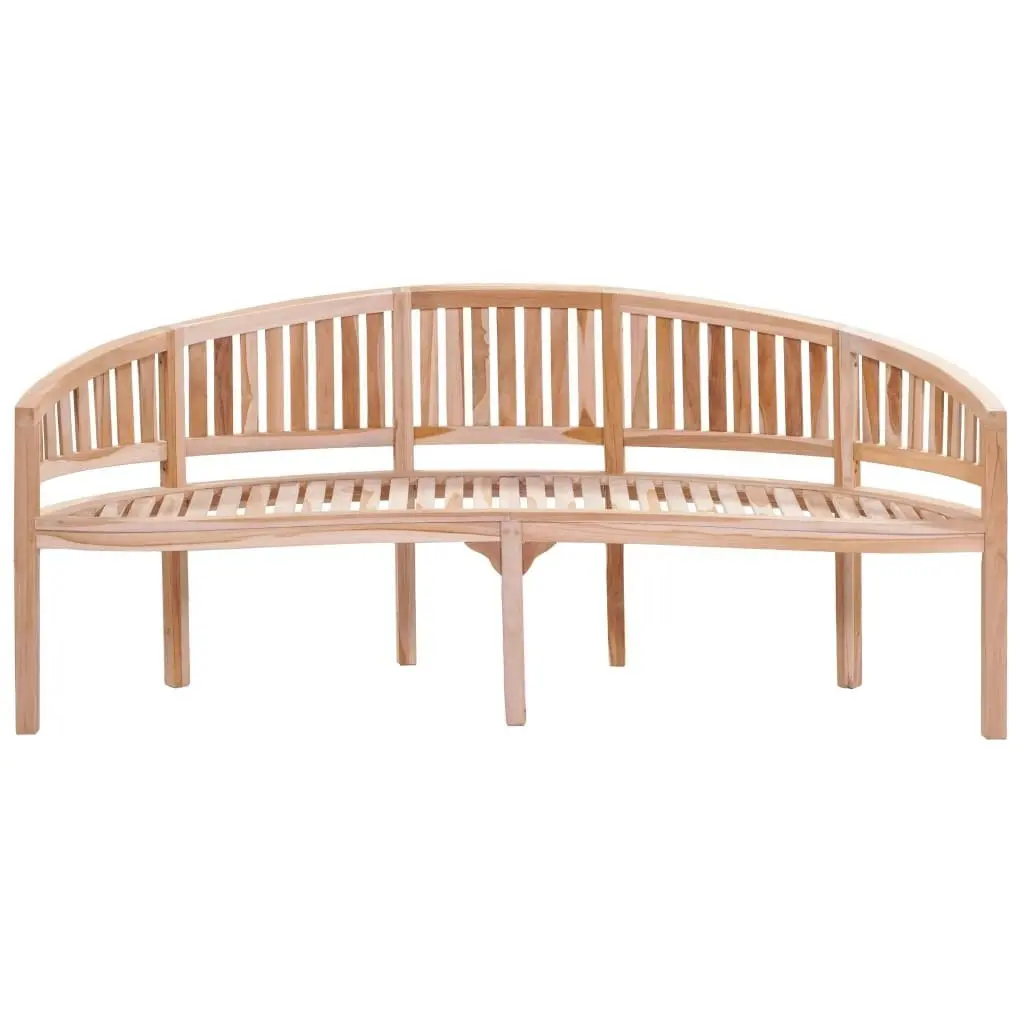 Banana Bench 200 cm Solid Teak Wood 310495