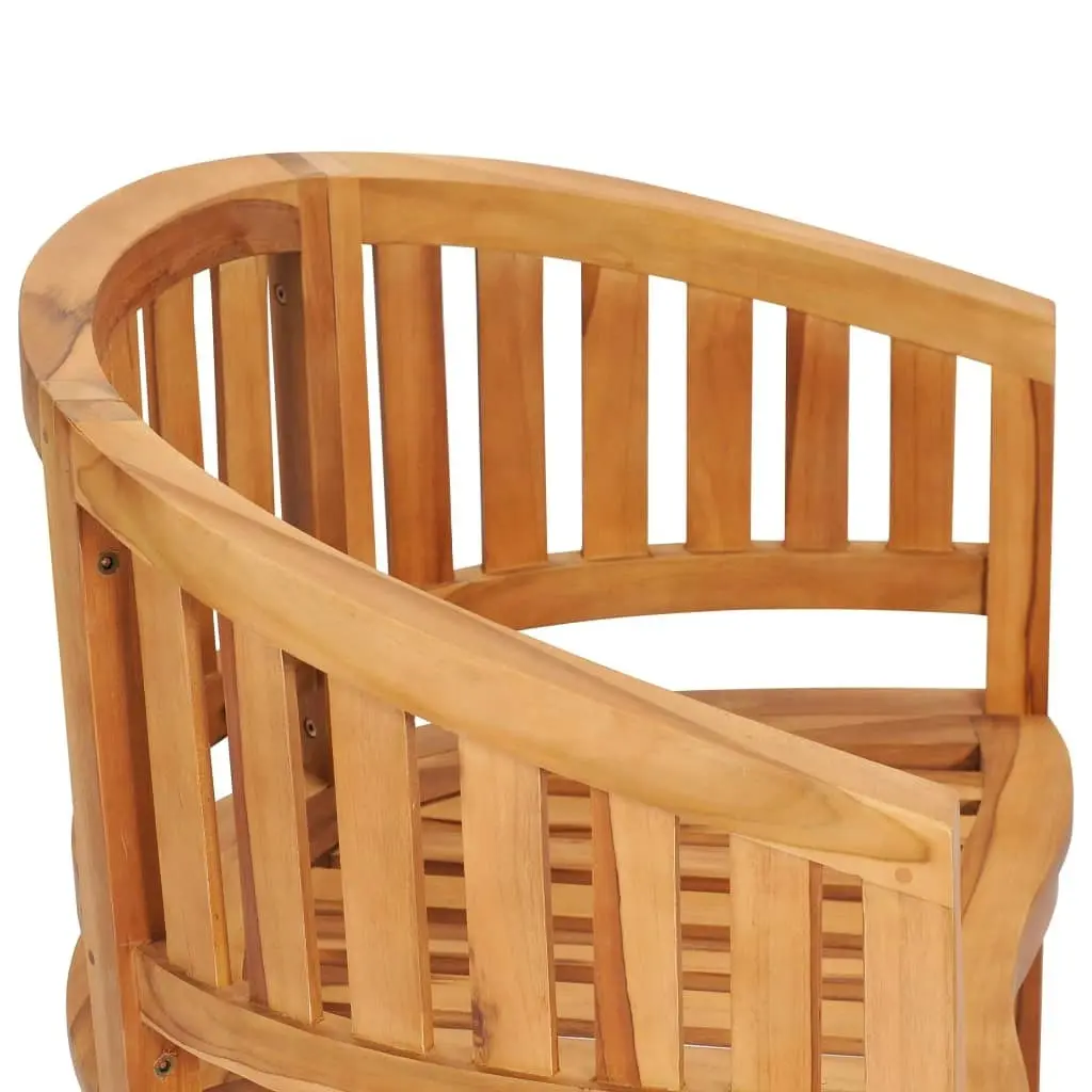 Banana Chairs 2 pcs Solid Teak Wood 48019