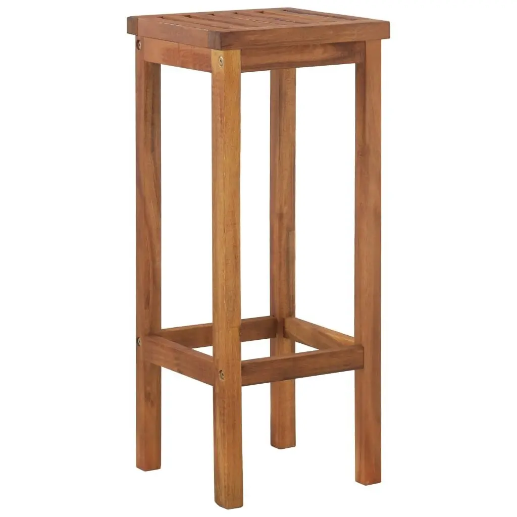 Bar Chairs 2 pcs Solid Acacia Wood 44016