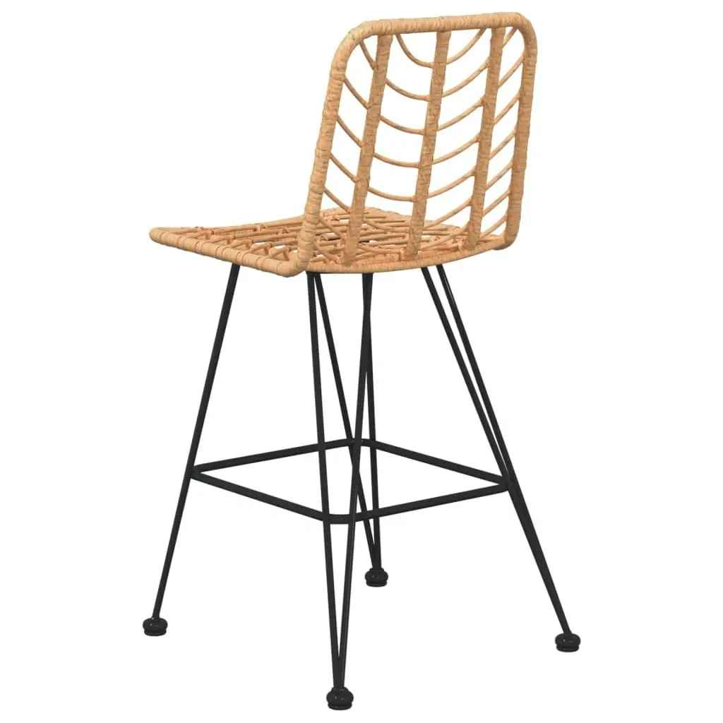 Bar Stools 2 pcs 45x56x103.5 cm PE Rattan and Steel 319430