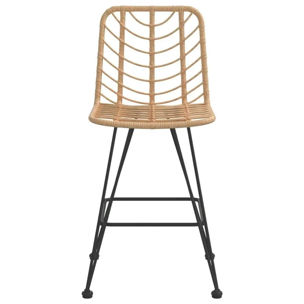 Bar Stools 2 pcs 45x56x103.5 cm PE Rattan and Steel 319430