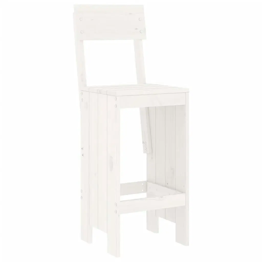 Bar Stools 2 pcs White 40x48.5x115.5 cm Solid Wood Pine 825360