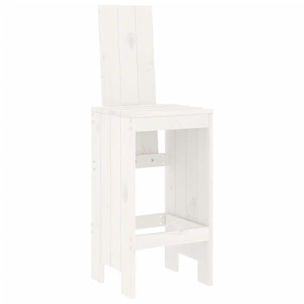 Bar Stools 2 pcs White 40x42x120 cm Solid Wood Pine 825353