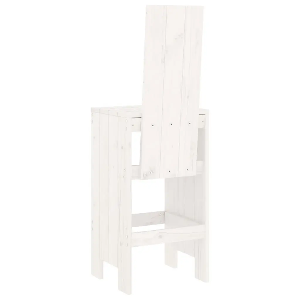 Bar Stools 2 pcs White 40x42x120 cm Solid Wood Pine 825353