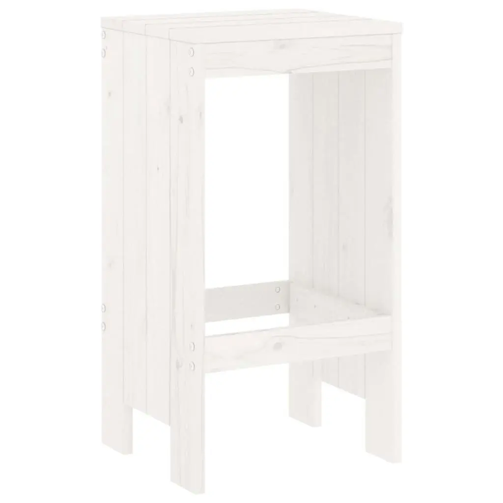 Bar Stools 2 pcs White 40x36x75 cm Solid Wood Pine 825346