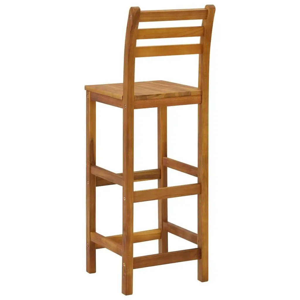 Bar Stools 4 pcs Solid Acacia Wood 310286