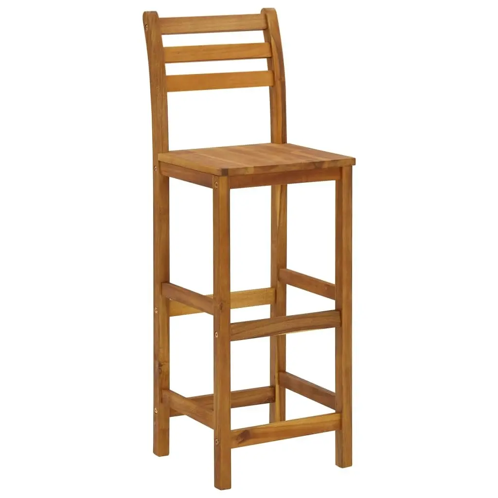 Bar Stools 4 pcs Solid Acacia Wood 310286