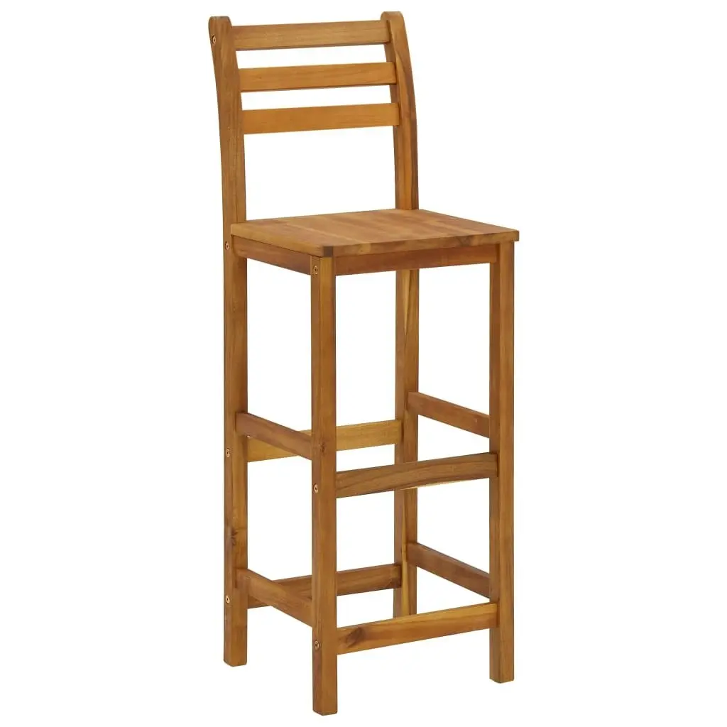 Bar Stools 8 pcs Solid Wood Acacia 3115988