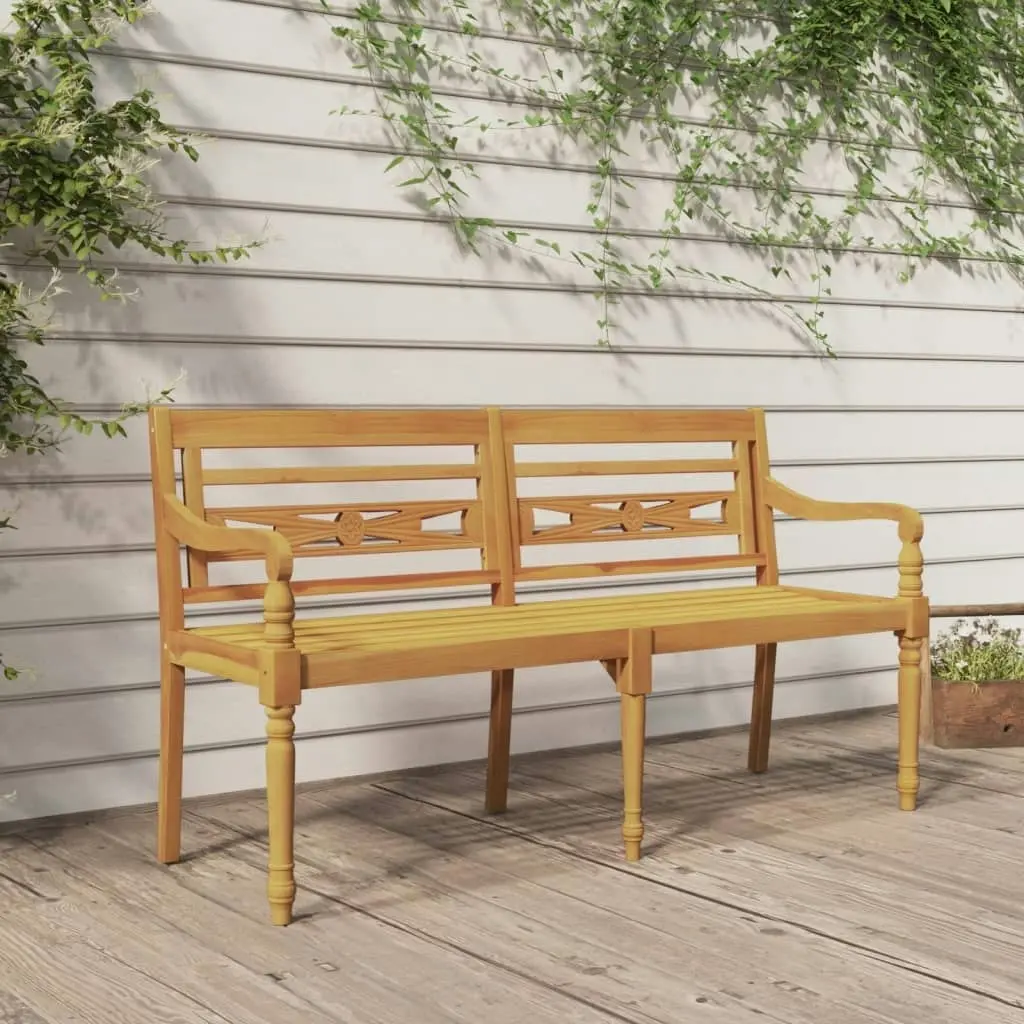 Batavia Bench 150 cm Solid Wood Teak 319147