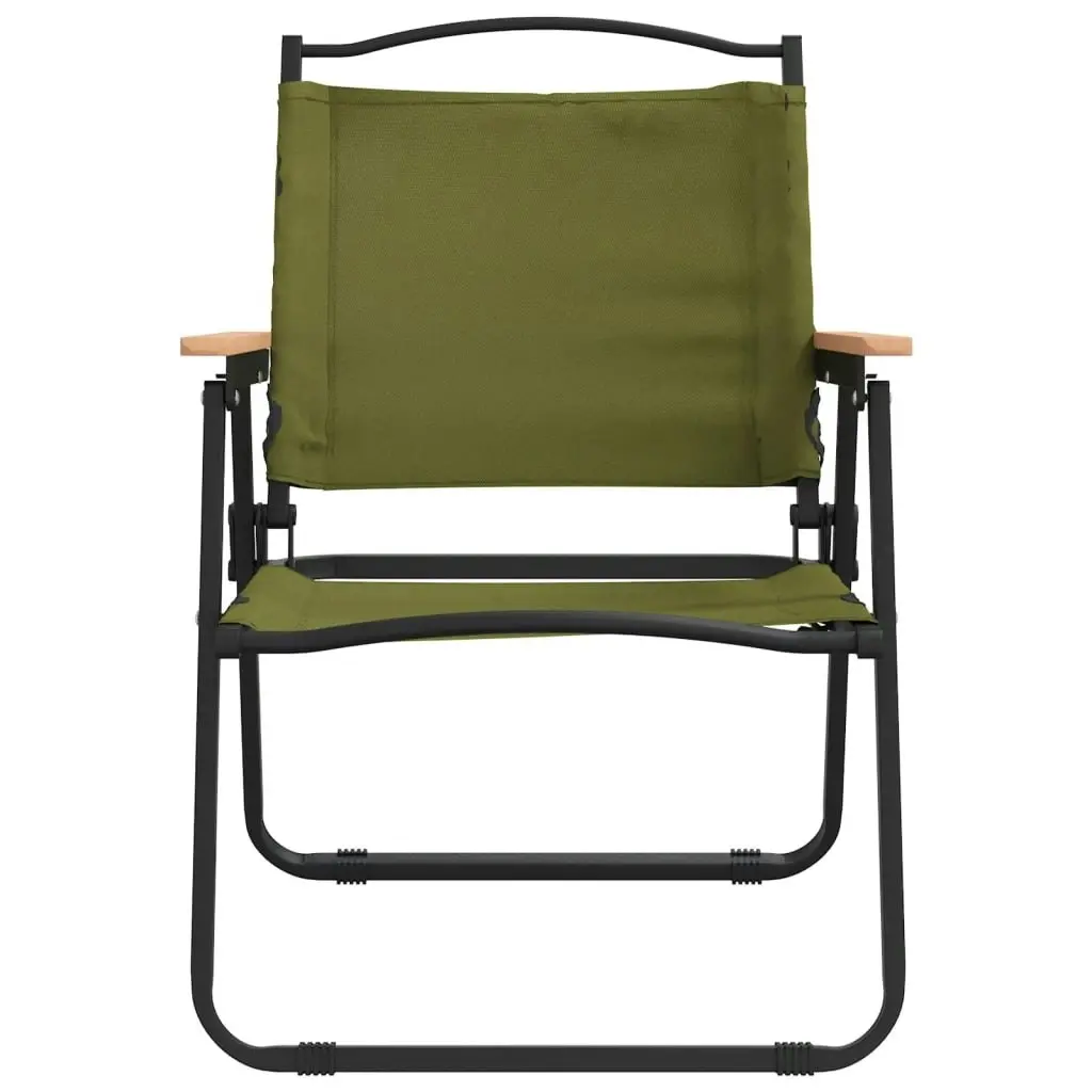 Camping Chairs 2 pcs Green 54x55x78 cm Oxford Fabric 319486