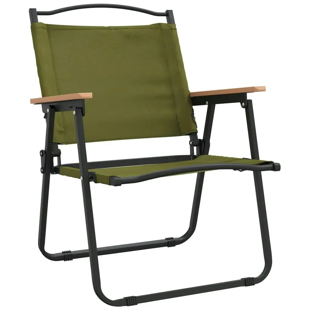 Camping Chairs 2 pcs Green 54x55x78 cm Oxford Fabric 319486