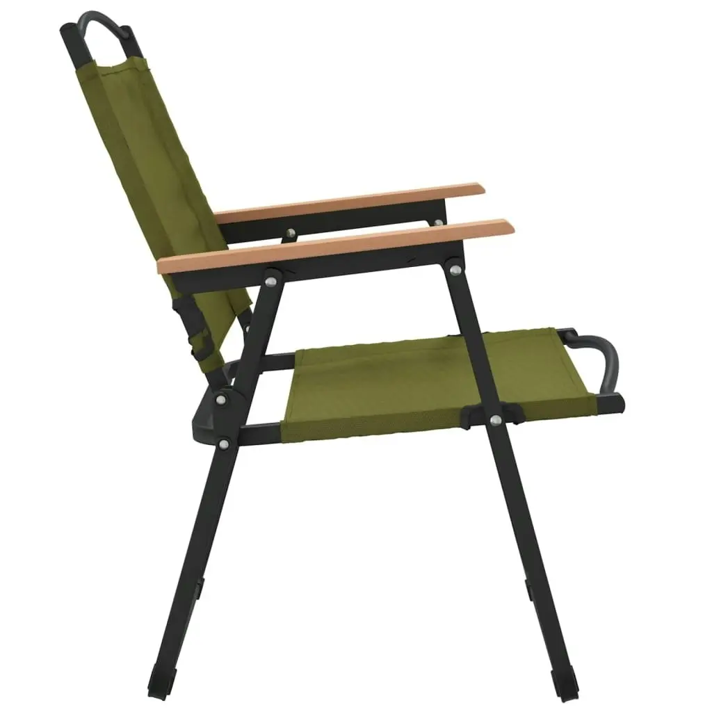 Camping Chairs 2 pcs Green 54x55x78 cm Oxford Fabric 319486