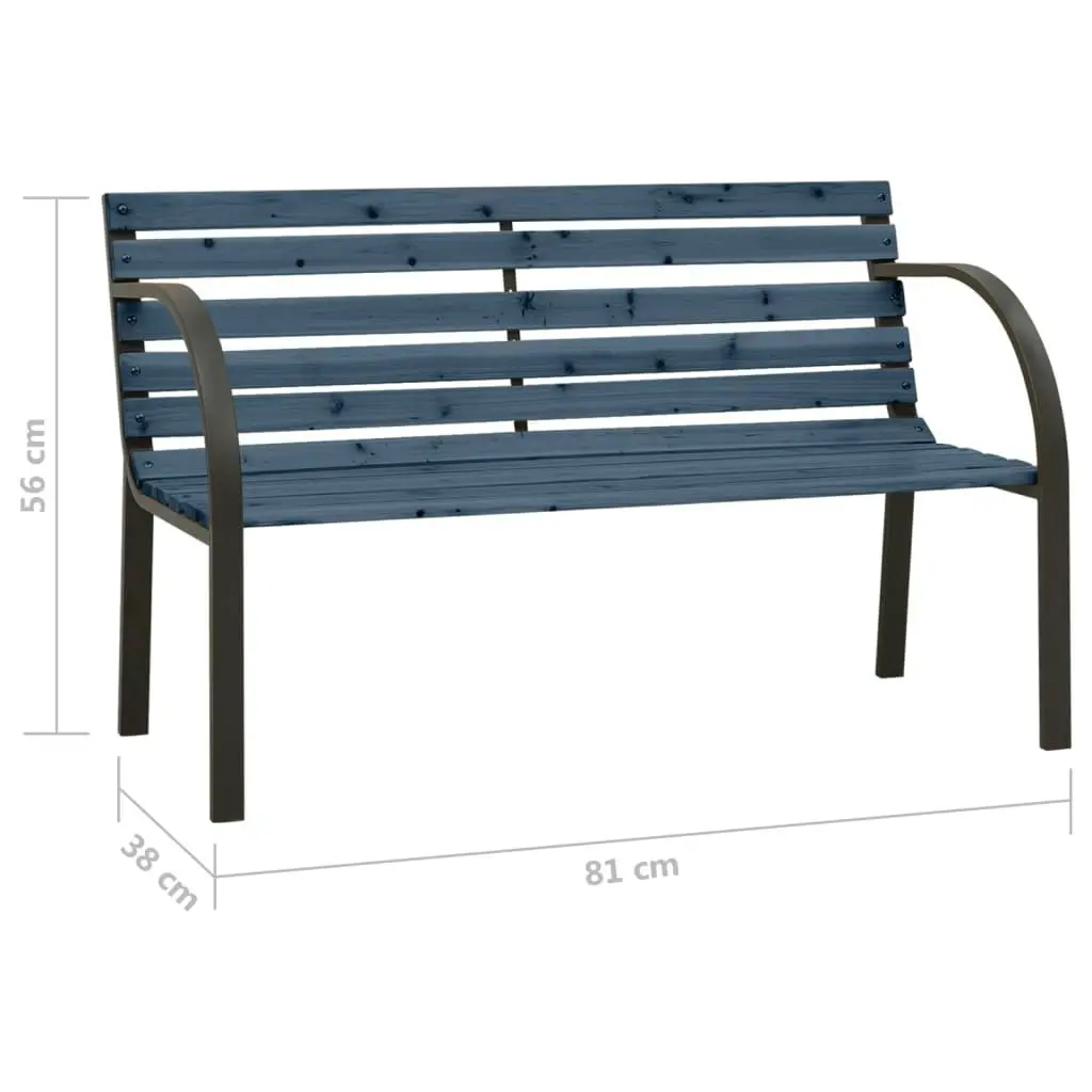 Children Garden Bench 81 cm Solid Wood Chinese Fir Grey 317120