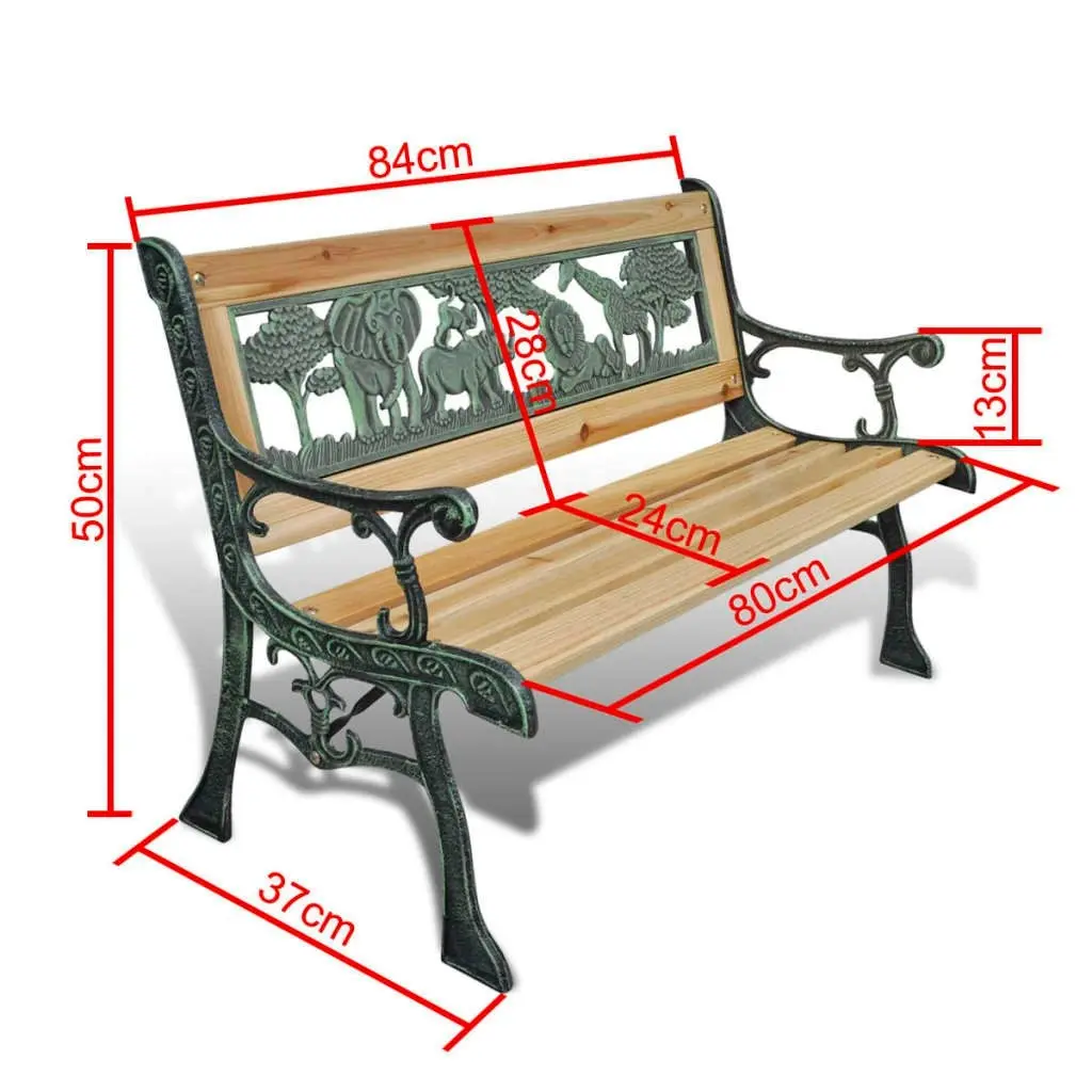 Children Garden Bench 84 cm Wood 41013