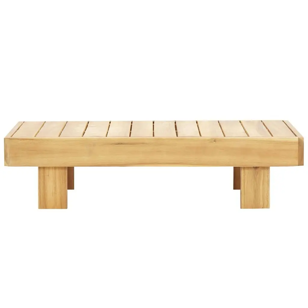 Coffee Table 100x60x25 cm Solid Acacia Wood 47274