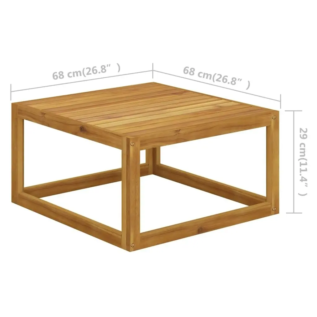 Coffee Table 68x68x29 cm Solid Acacia Wood 311866