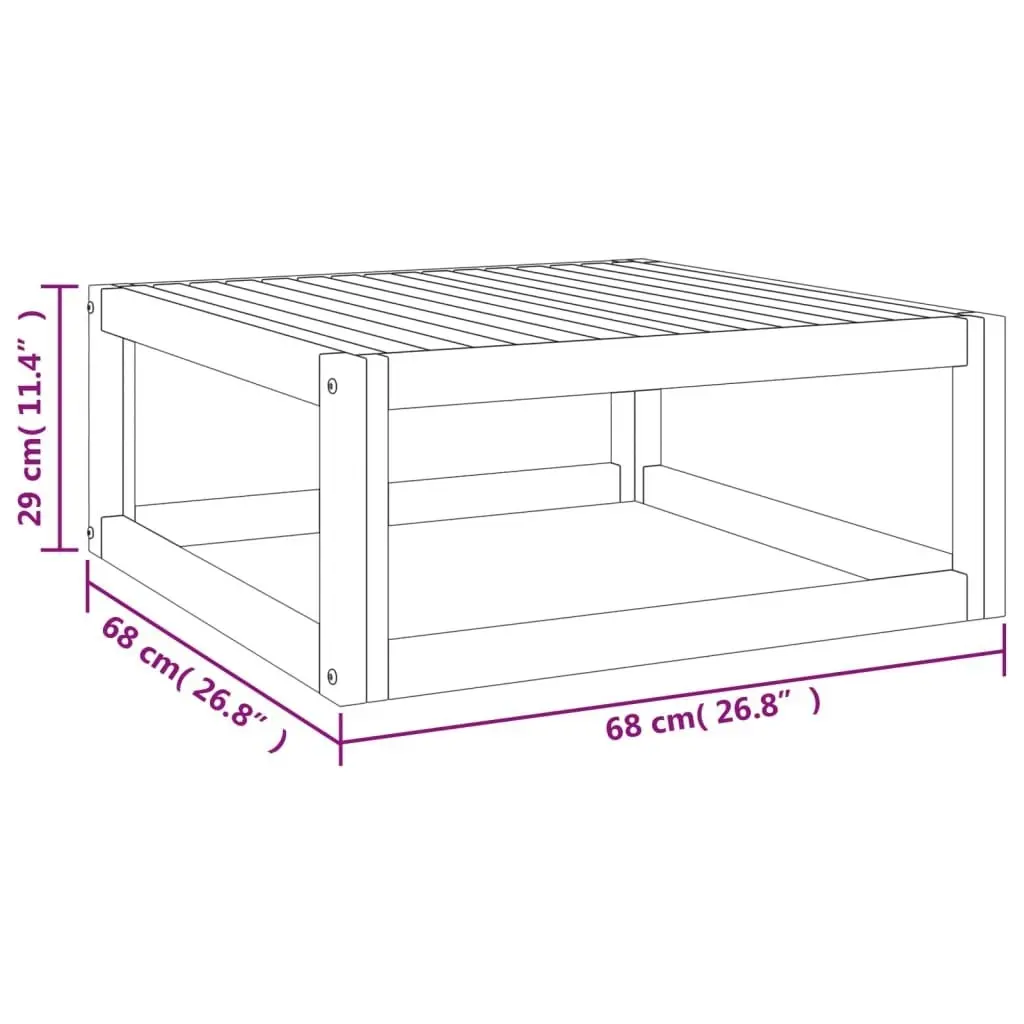 Coffee Table 68x68x29 cm Solid Acacia Wood 360024