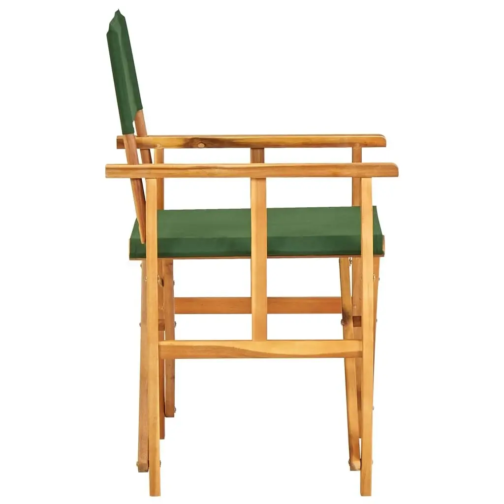 Director's Chair Solid Acacia Wood Green 45953