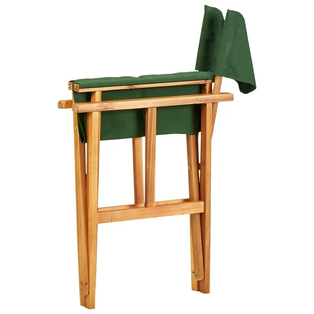 Director's Chair Solid Acacia Wood Green 45953