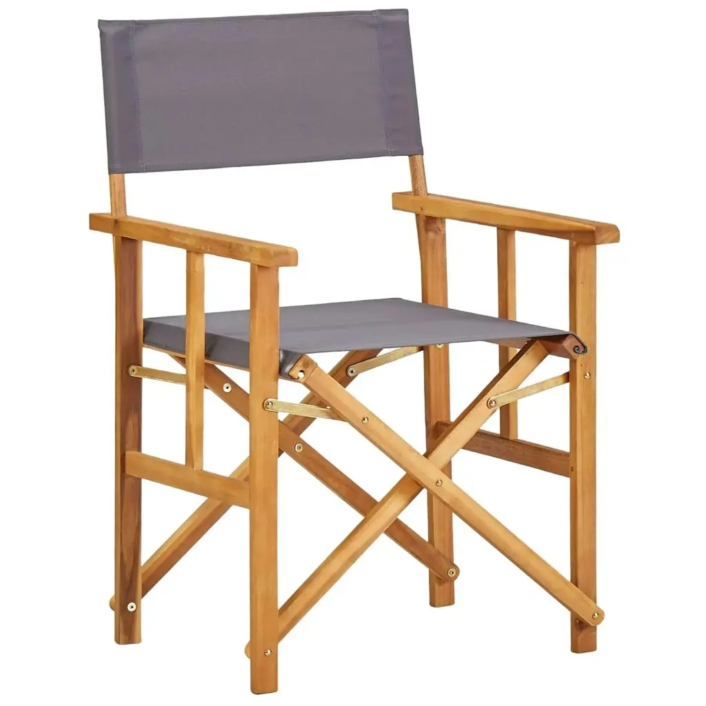 Director's Chairs 2 pcs Solid Acacia Wood 45947