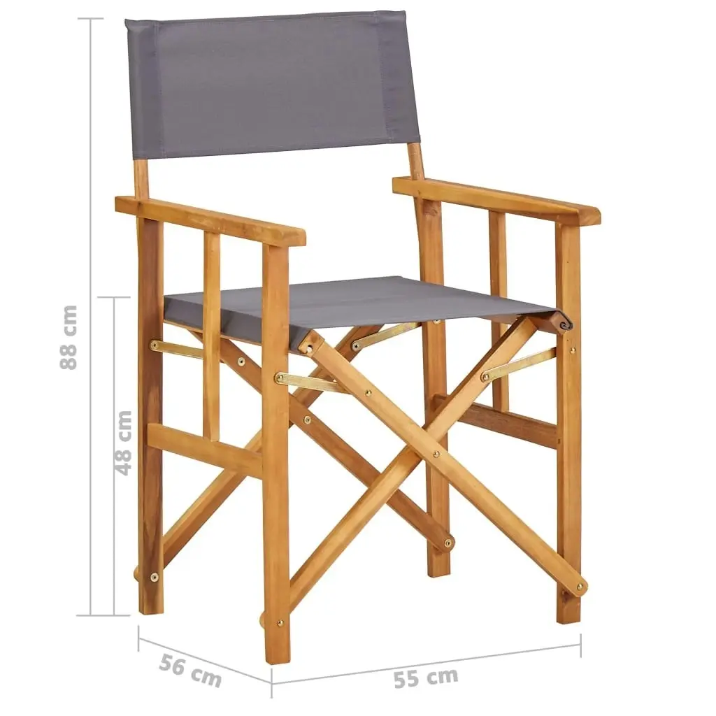 Director's Chairs Solid Acacia Wood 45951