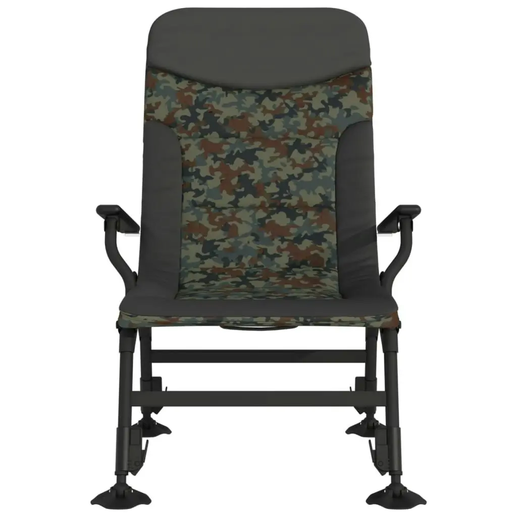 Fishing Chair with Armrest Foldable Camouflage 4006417