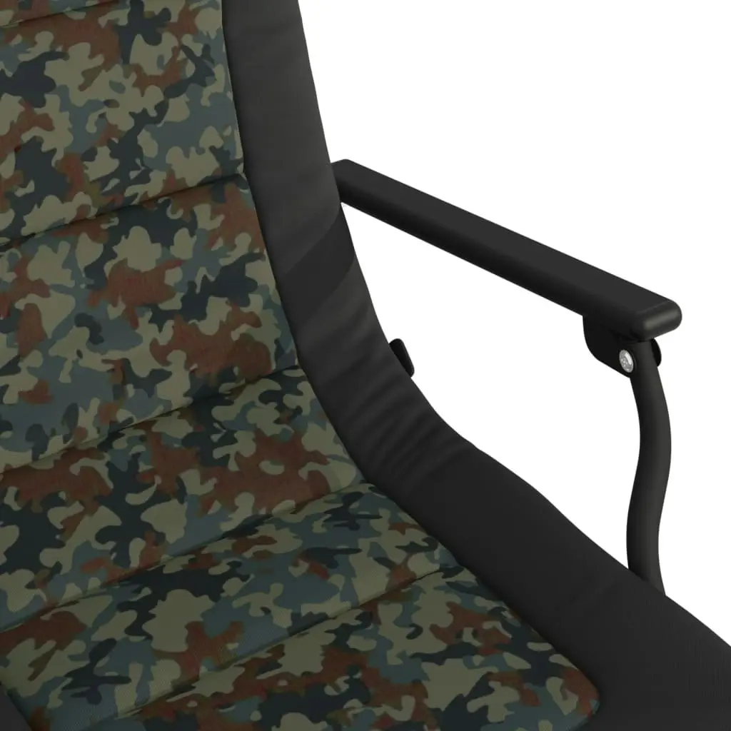 Fishing Chair with Armrest Foldable Camouflage 4006417