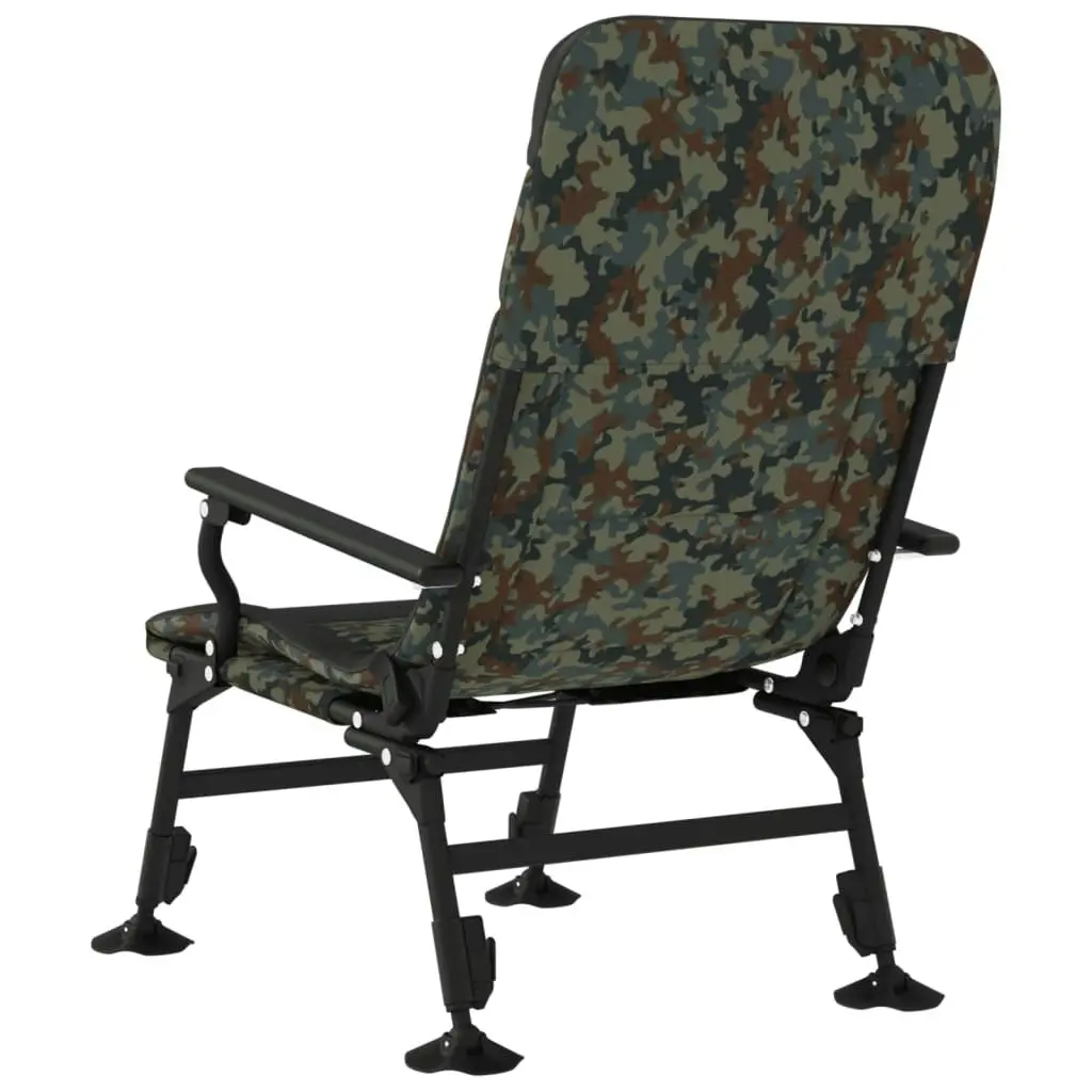 Fishing Chair with Armrest Foldable Camouflage 4006417