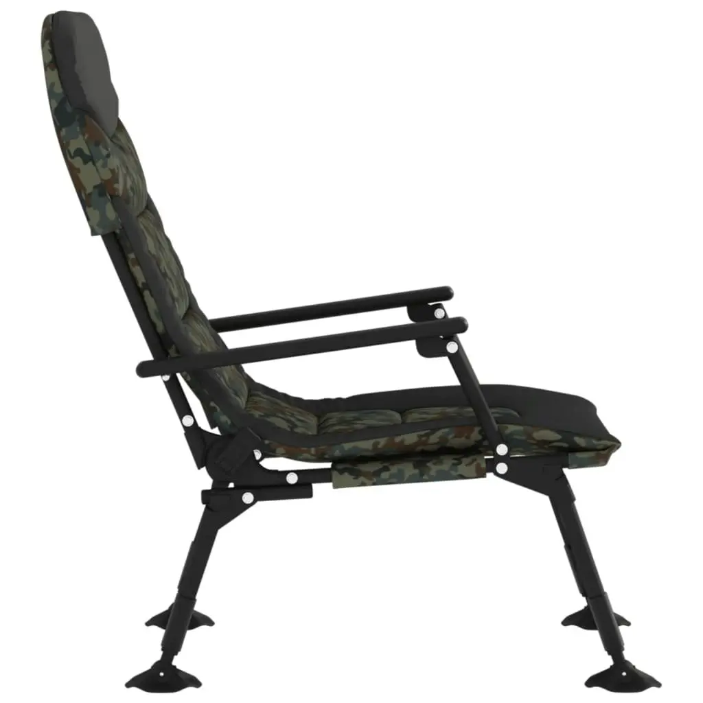 Fishing Chair with Armrest Foldable Camouflage 4006417