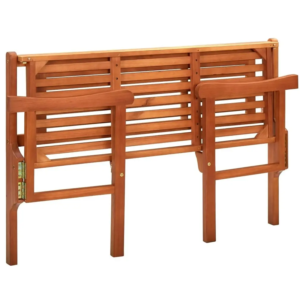 Foldable Garden Bench 120 cm Solid Eucalyptus Wood 315277