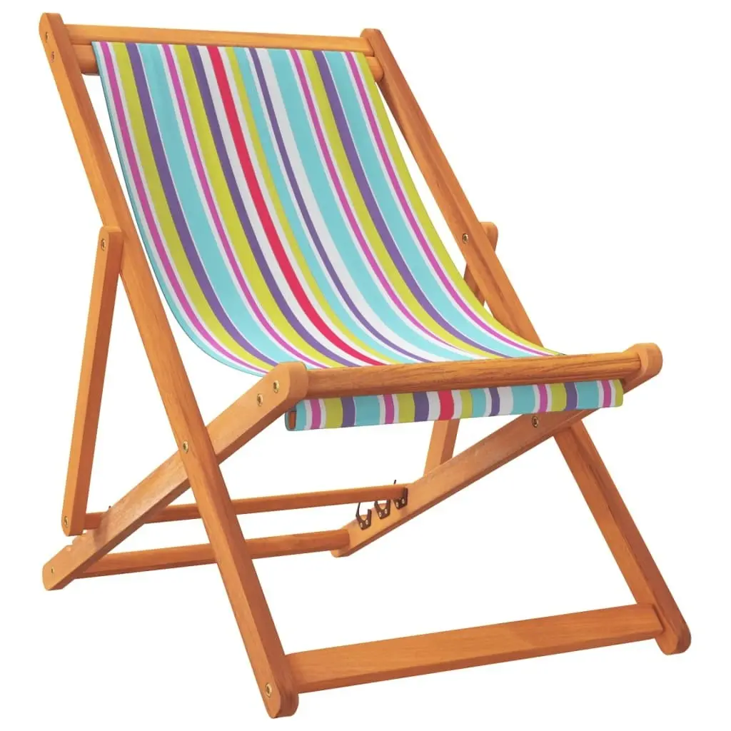 Folding Beach Chairs 2 pcs Multicolour Fabric 3214494