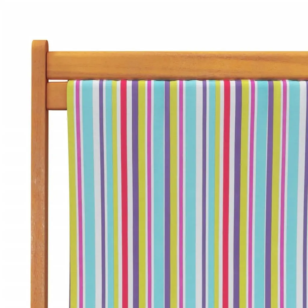 Folding Beach Chairs 2 pcs Multicolour Fabric 3214494