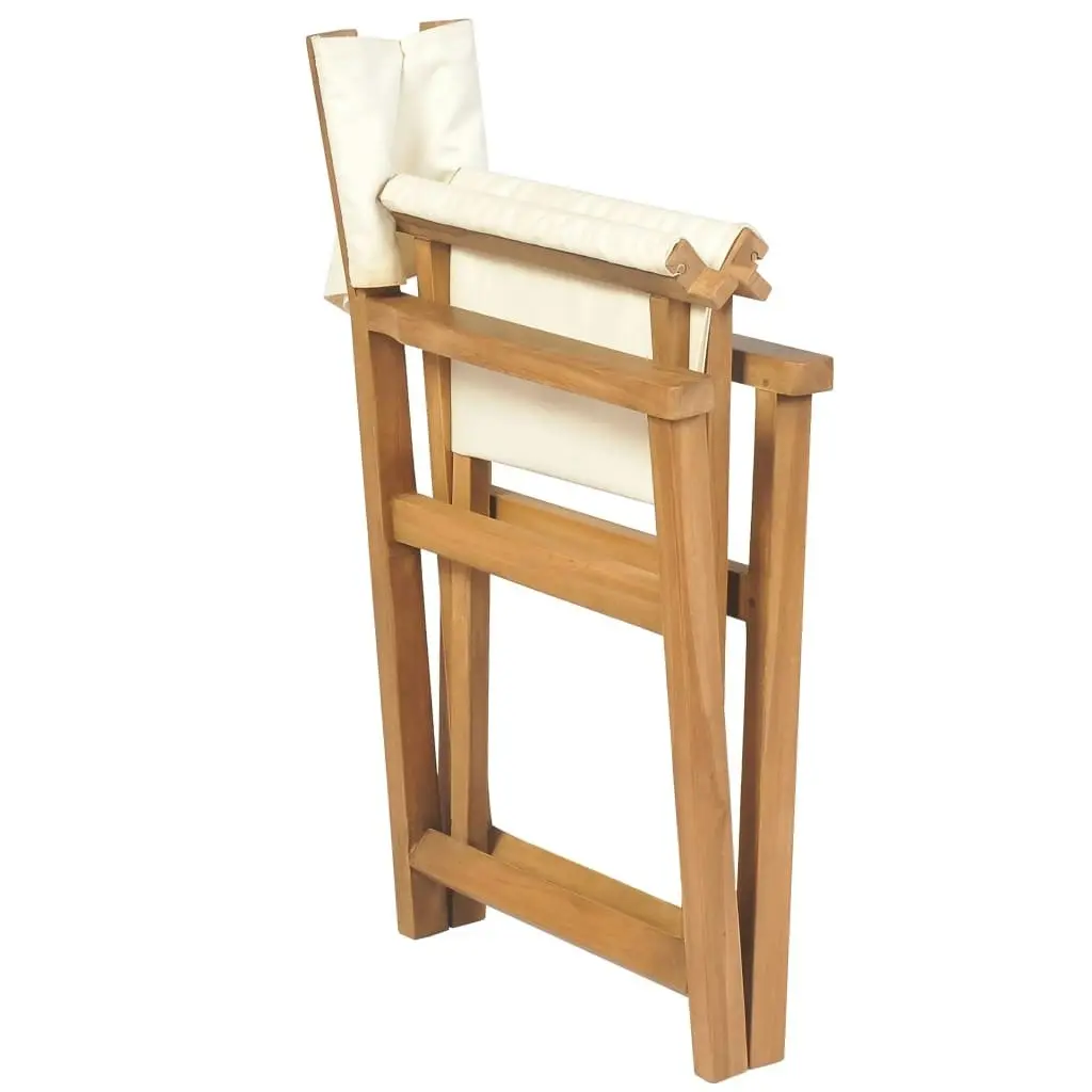 Folding Director's Chairs 2 pcs Solid Teak Wood 3057528