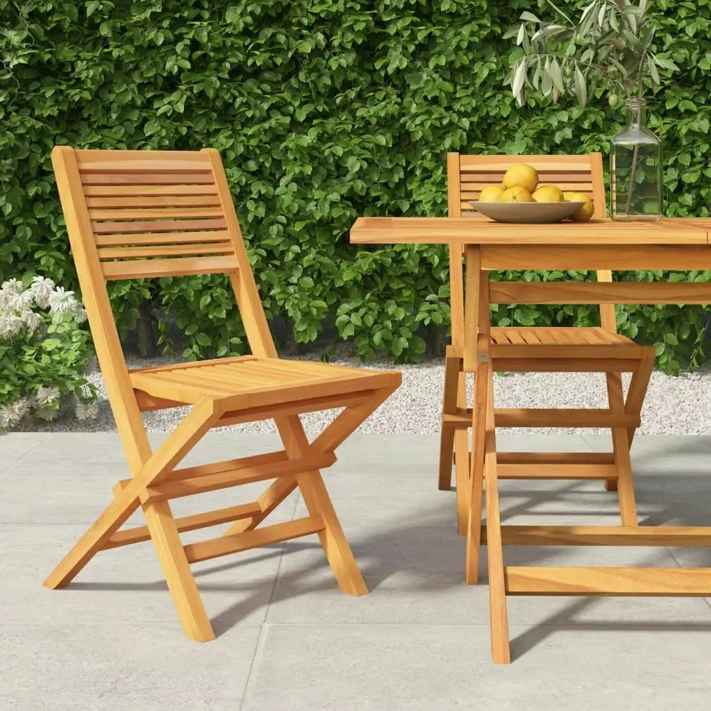 Folding Garden Chairs 2 pcs 47x62x90 cm Solid Wood Teak 362761