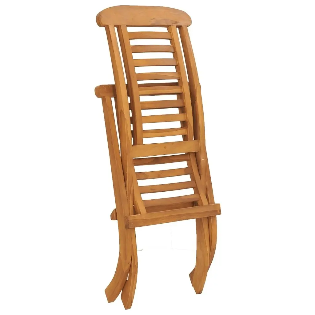 Folding Garden Chair Solid Teak Wood 49381