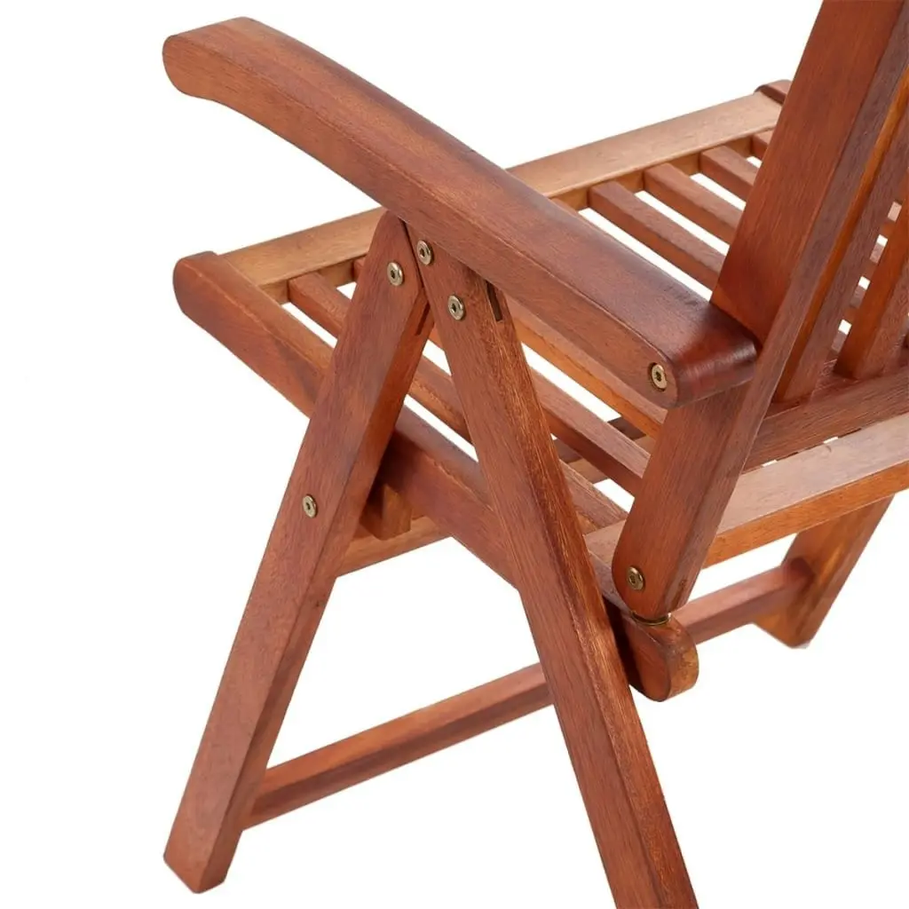 Folding Garden Chairs 2 pcs Solid Acacia Wood Brown 41820