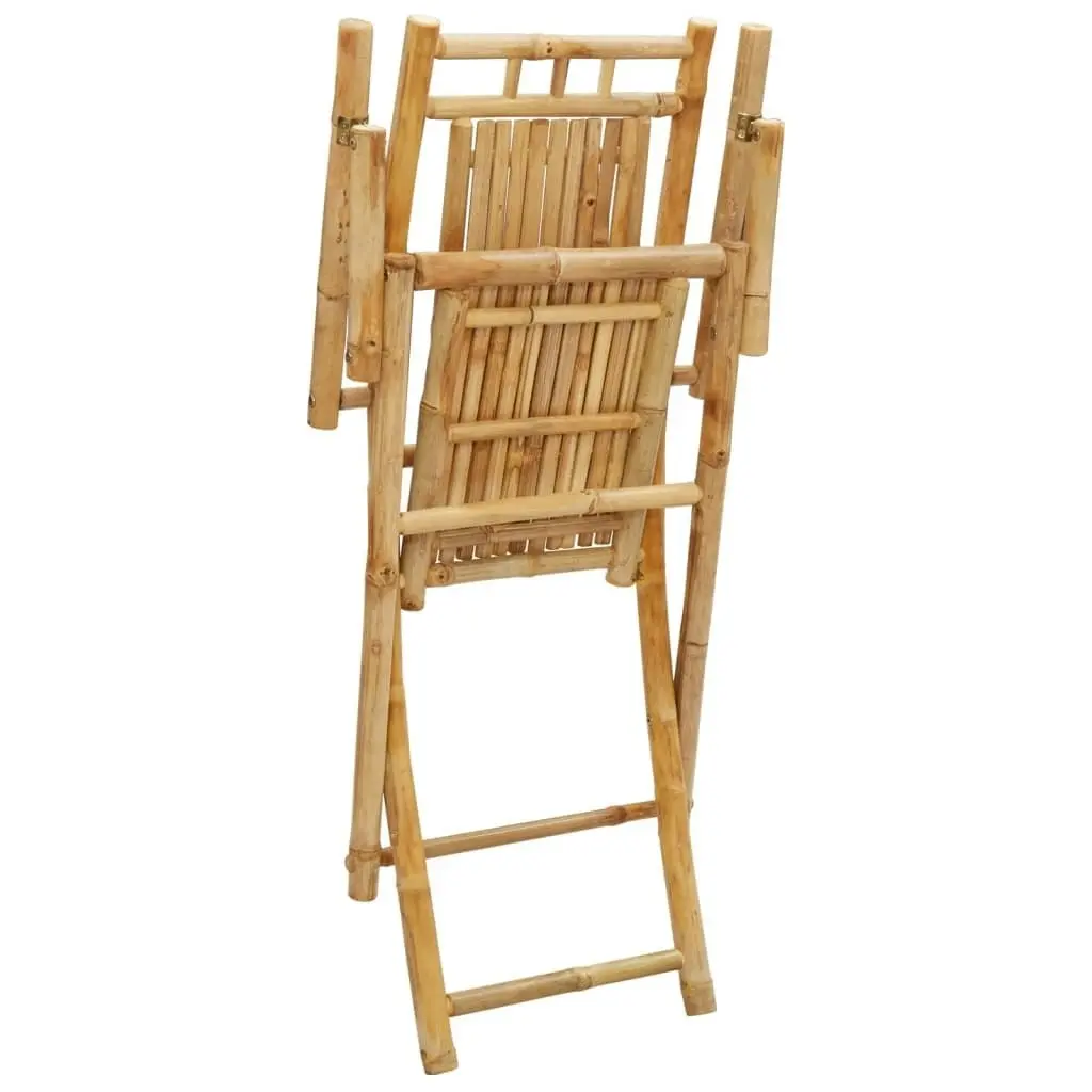 Folding Garden Chairs 2 pcs 53x66x99 cm Bamboo 368038