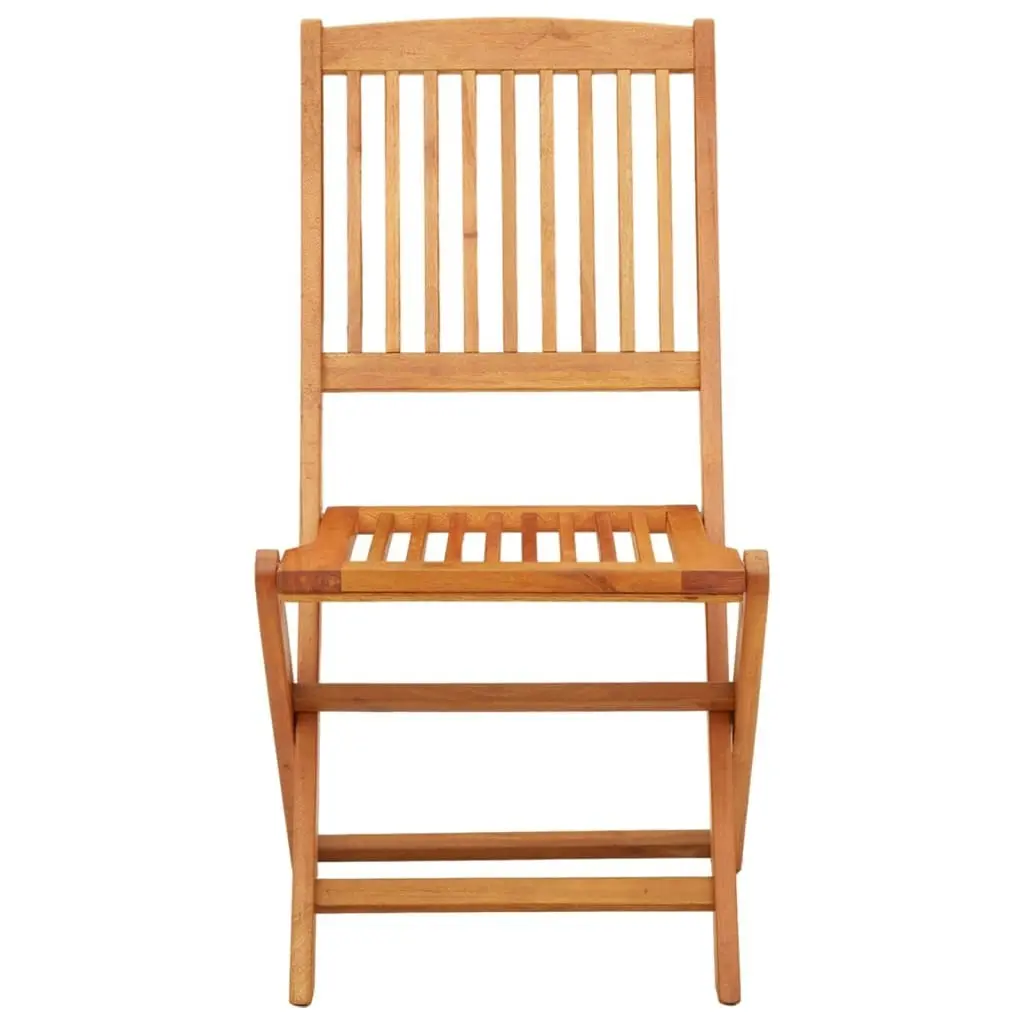 Folding Garden Chairs 2 pcs Solid Eucalyptus Wood 312451