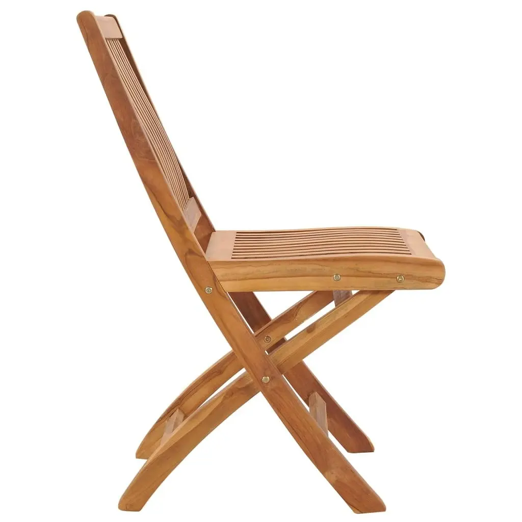 Folding Garden Chairs 2 pcs Solid Teak Wood 315105