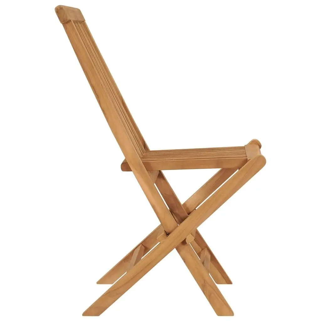 Folding Garden Chairs 2 pcs Solid Wood Teak 315441