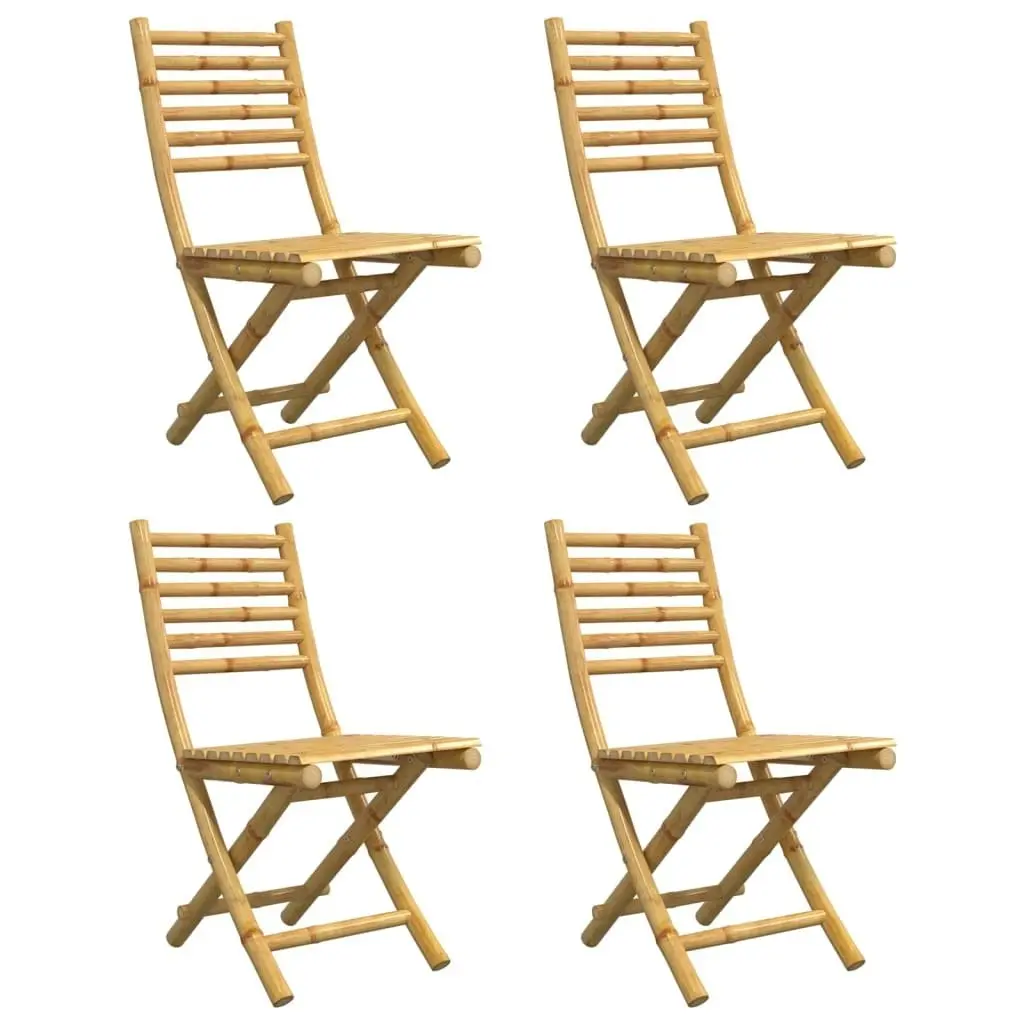 Folding Garden Chairs 4 pcs 43x54x88 cm Bamboo 3278517