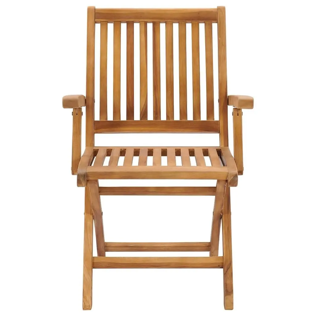 Folding Garden Chairs 4 pcs Solid Teak Wood 3072720