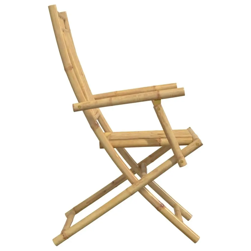 Folding Garden Chairs 4 pcs 53x66x99 cm Bamboo 3278514