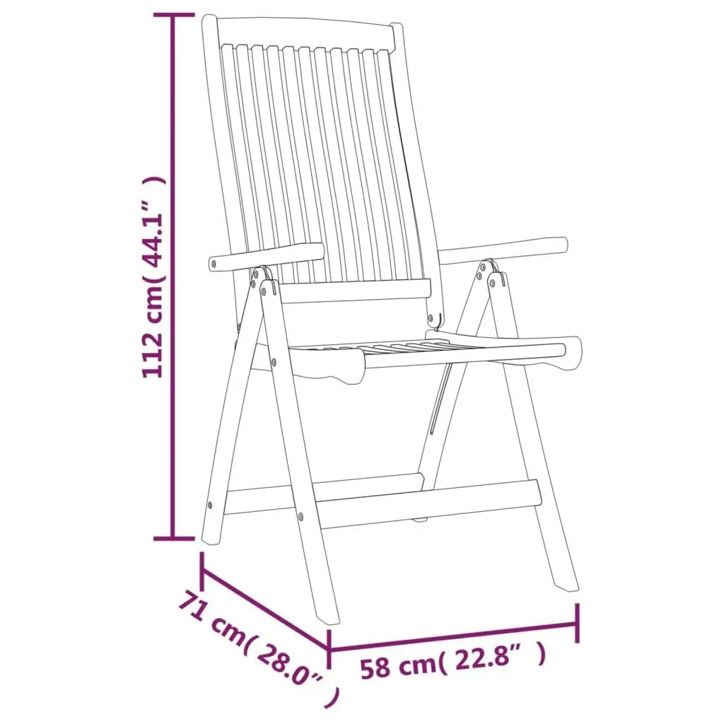 Folding Garden Chairs 4 pcs Solid Wood Eucalyptus 3087344