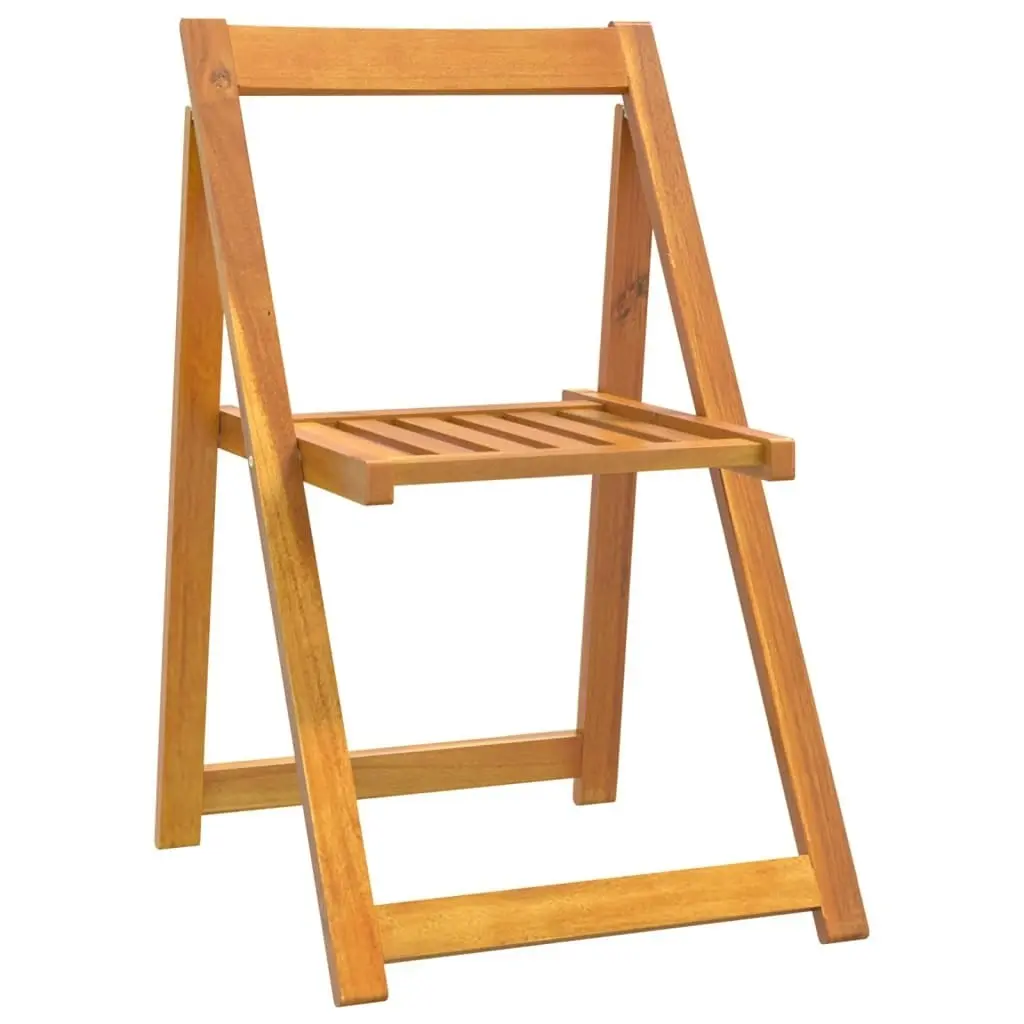 Folding Garden Chairs 4 pcs Solid Wood Acacia 319189