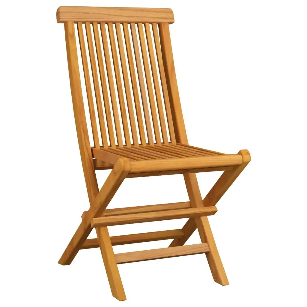 Folding Garden Chairs 6 pcs Solid Teak Wood 3065527