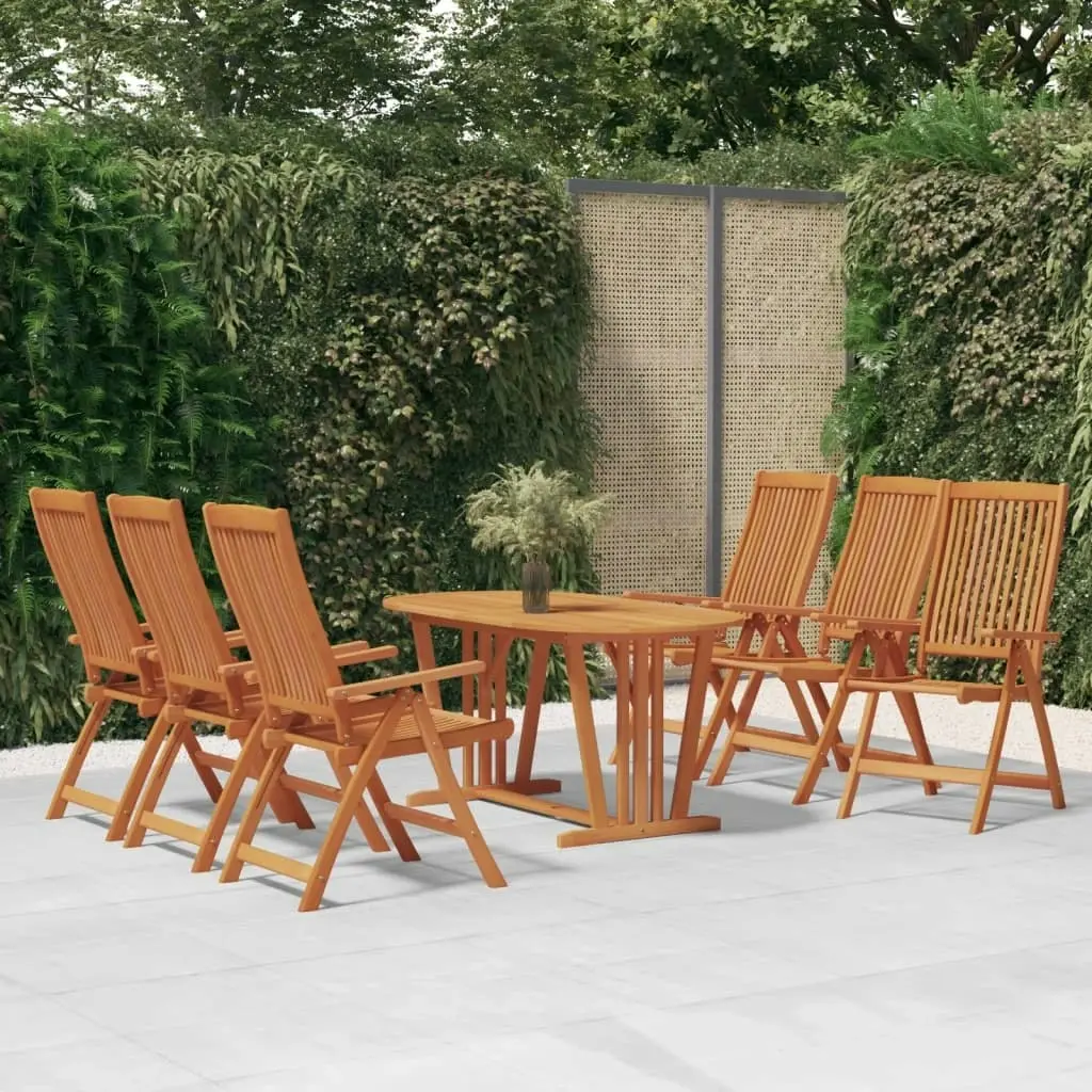 Folding Garden Chairs 6 pcs Solid Wood Eucalyptus 3087345