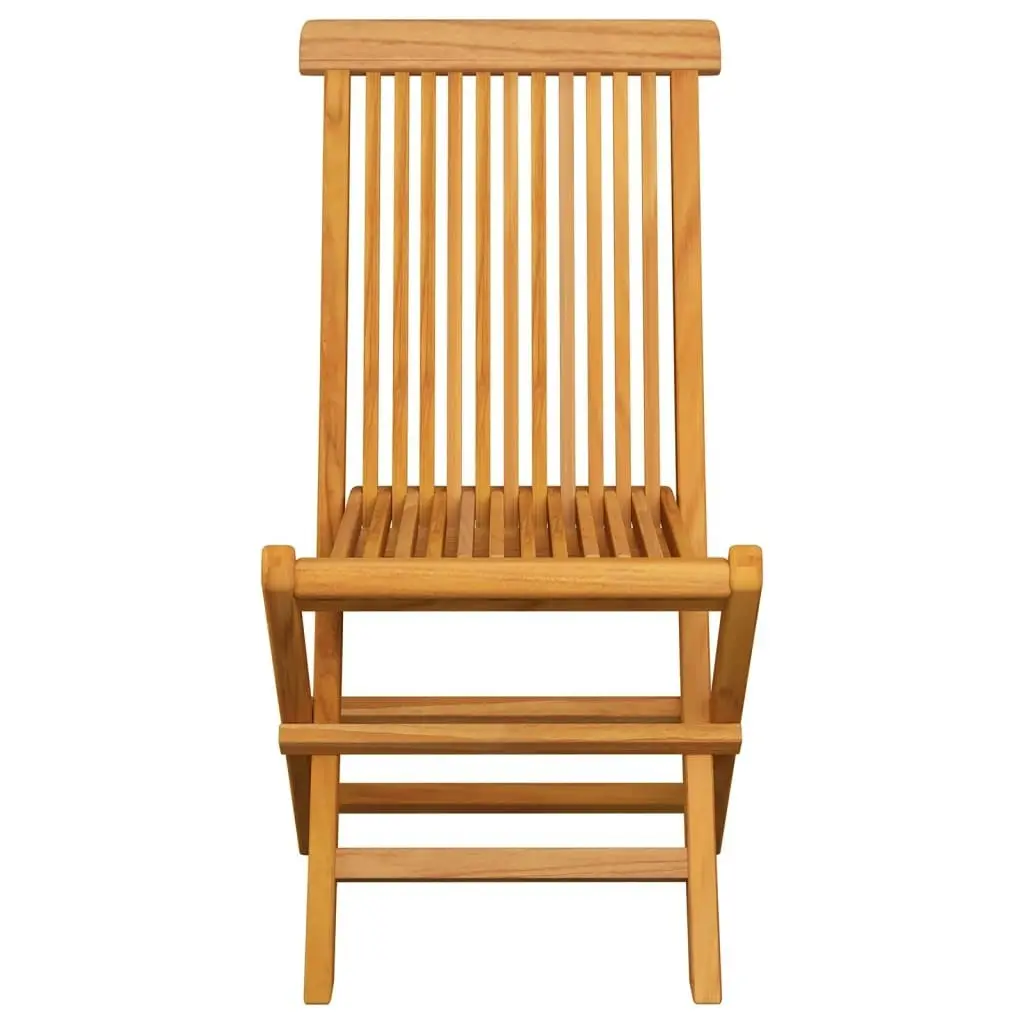 Folding Garden Chairs 8 pcs Solid Teak Wood 3072916